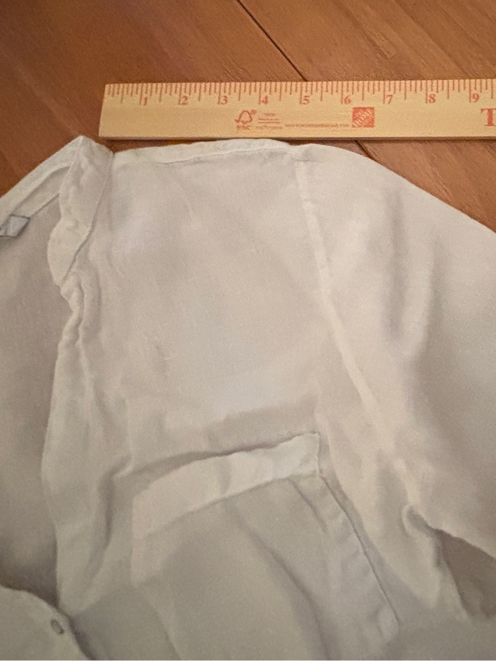 Zara 100% Linen White Button Up Shirt ~ Women’s Large - Picture 5 of 16